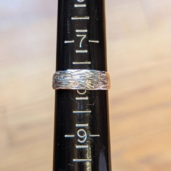 RING 18 ct Natural Prehnite 925 Size 8 - Picture 4 of 8